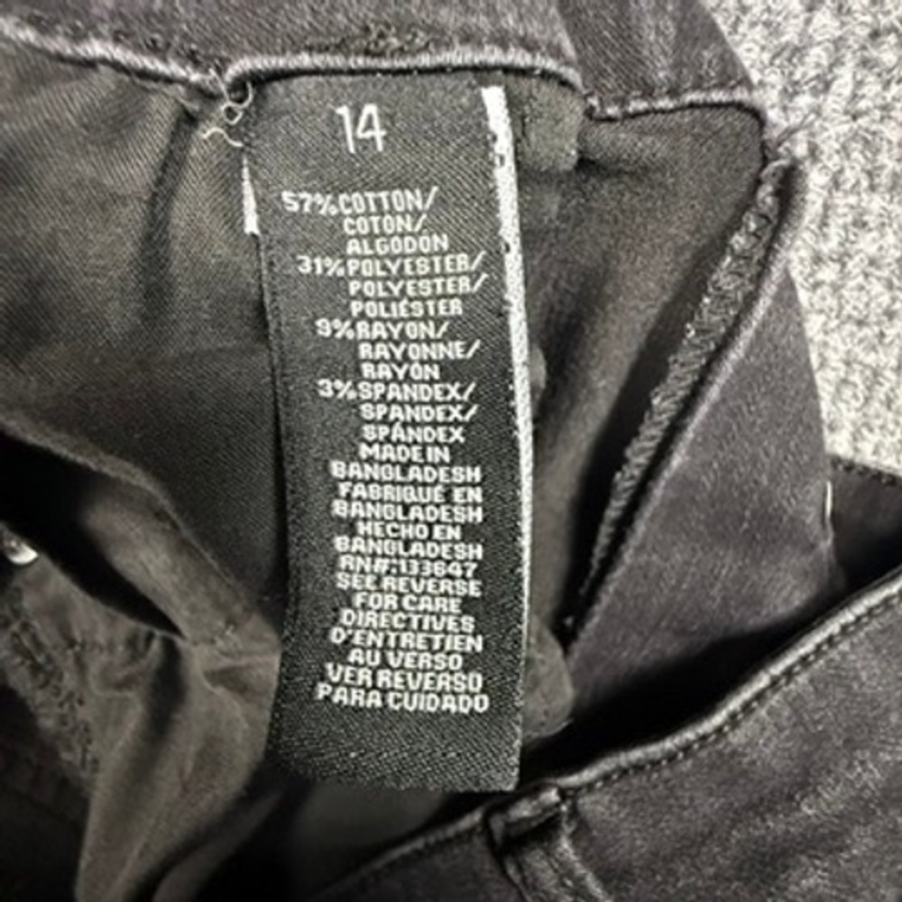 Truth + Theory Women 14 High Rise Button Fly Skinny Jean Black Rinse OM23630H20B - Picture 4 of 16
